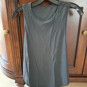 Lululemon Reflective Tank Sz 8 Dk Gray